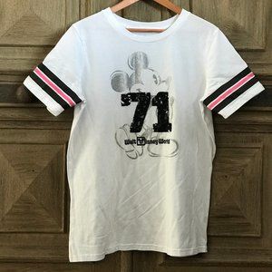 Walt Disney World Tee Mickey Sequins White
